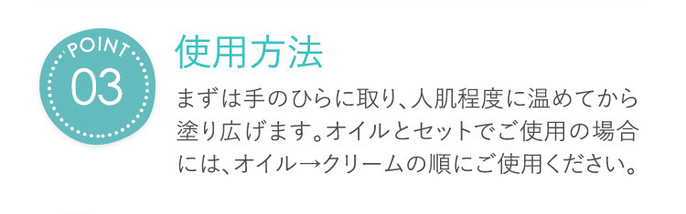POINT03　使用方法