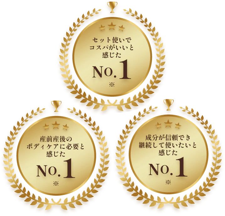 たくさんの方に選ばれ続けて3冠達成！